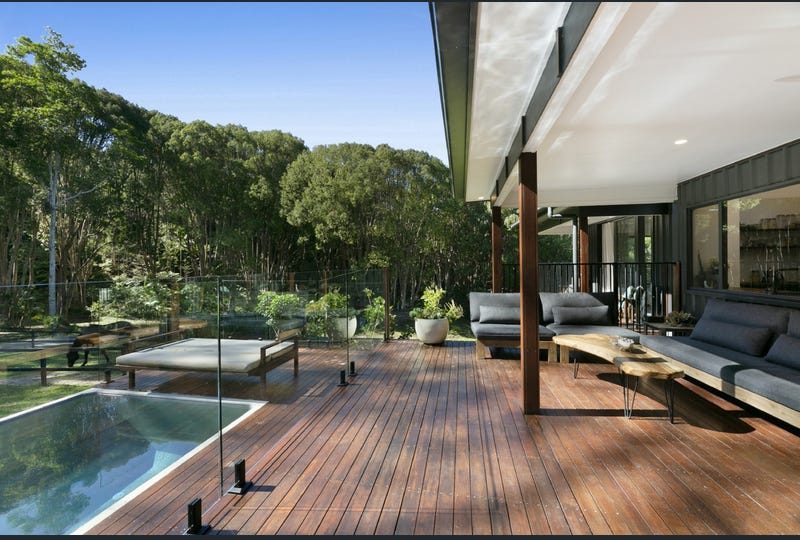 Timber deck looking into the trees