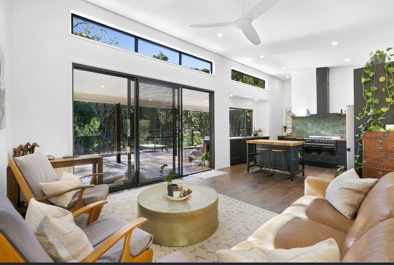 Light-filled living room where sessions are held